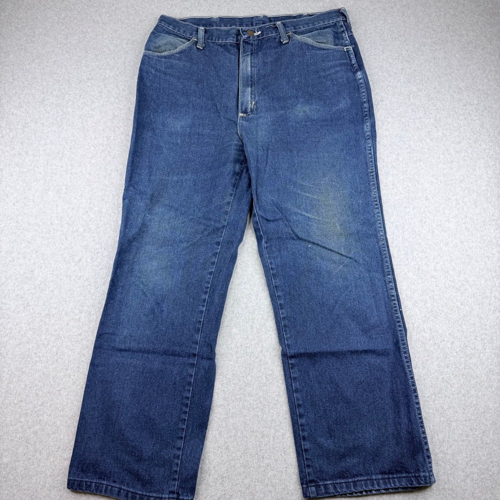 Maverick Automaticks Vintage Blue Denim Jeans Mens 36x27 Made in USA Straight